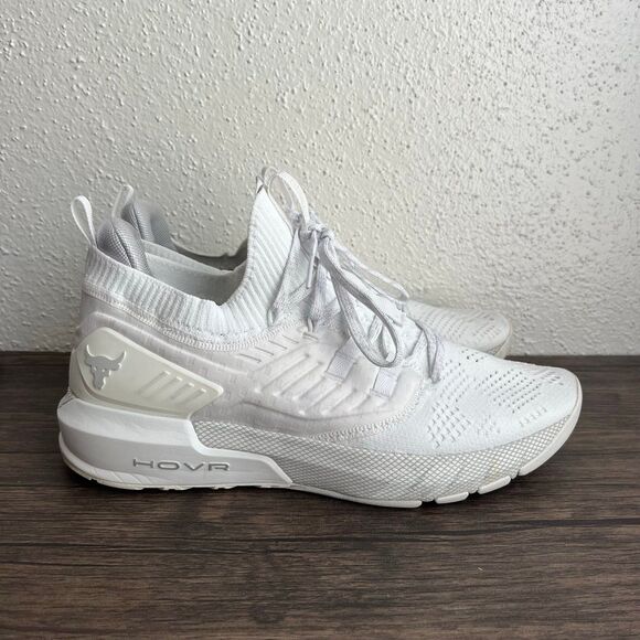 Under Armour Other - Under Armour Project Rock 3 White Halo Gray Training Athletic Shoes Men’s 11.5